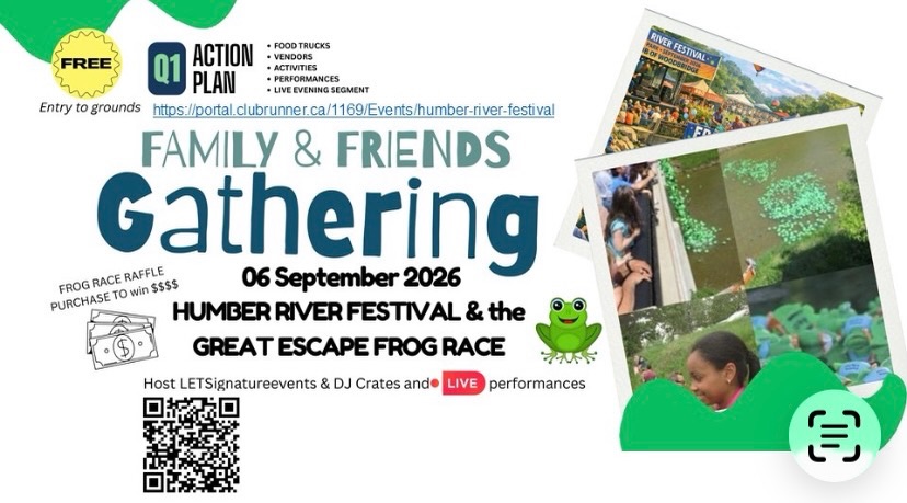 🌟 Frog Race Raffle Alert! 🌟
Get ready for the Rotary Club of Woodbridge Humber River Friendship Festival & the Great Escape Frog Race on Sunday, September 6, 2026!
🎟️ For just $5, you can purchase a raffle ticket online and have a chance to win BIG!
•  First Prize: $1,000
•  Plus 4 more amazing prizes!
All proceeds benefit local charities, including Montage Support Services 💚
📍 Join us for a fun-filled Family & Friends Gathering with food trucks, vendors, activities, performances, and live entertainment!
🔗 Buy your $5 raffle tickets online now:
https://portal.clubrunner.ca/1169/Events/humber-river-festival
Tag your friends & family who love a good cause + some frog-racing excitement! 🐸💰
#HumberRiverFestival #FrogRace #WoodbridgeRotary #GreatEscapeFrogRace #SupportLocal MontageSupportServices