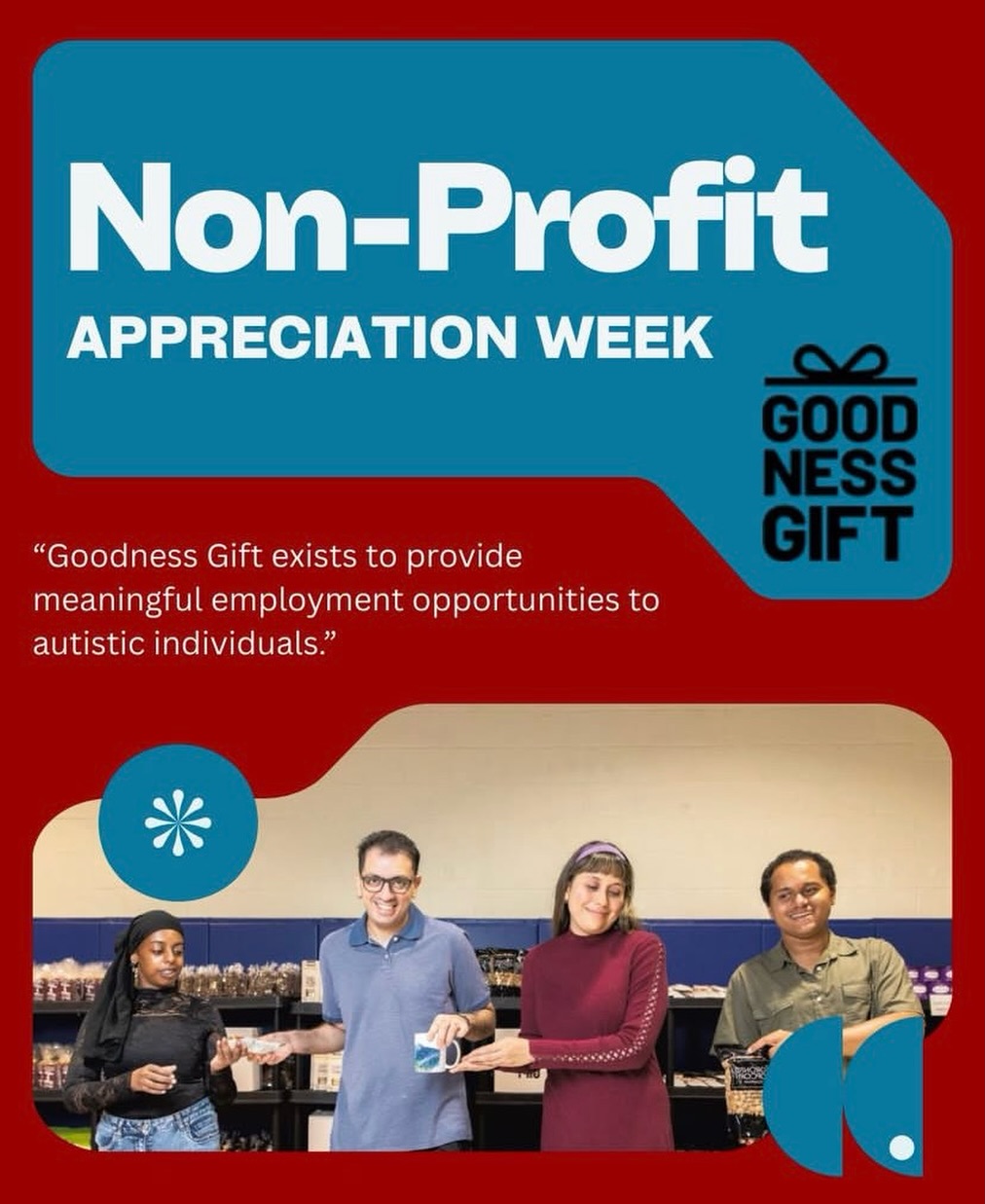 ❤️ From Montage Support Services: Proudly sharing this post by @myjobmatch for Non-Profit Appreciation Week! Goodness Gift is creating meaningful employment opportunities for autistic individuals and people with diverse needs. True inclusion in action 🌟 #GoodnessGift #DiverseEmployment #InclusionMatters #myjobwatchesmyinstagram